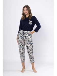 Pijama din bumbac Wiktoria 1664 - Design elegant