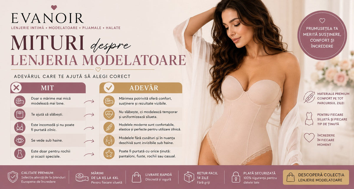 Mituri despre lenjeria modelatoare – Adevăr sau fals? | Evanoir