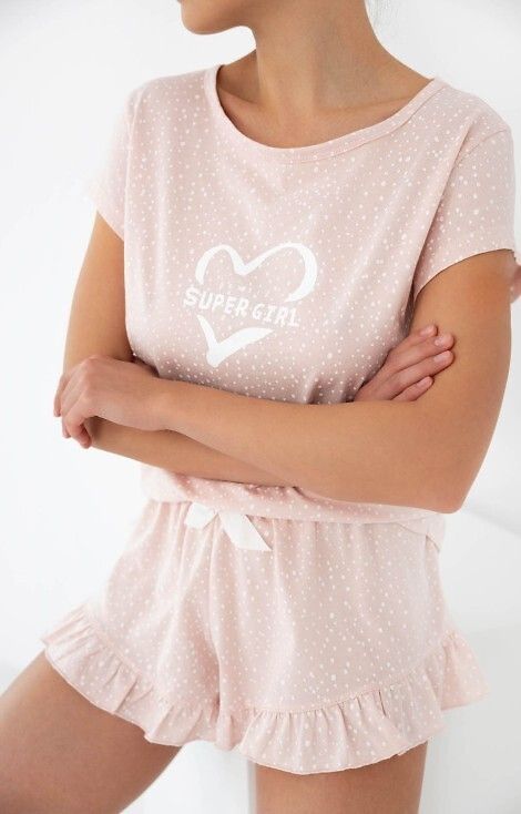 Pijama Super Girl din Bumbac pentru Dama