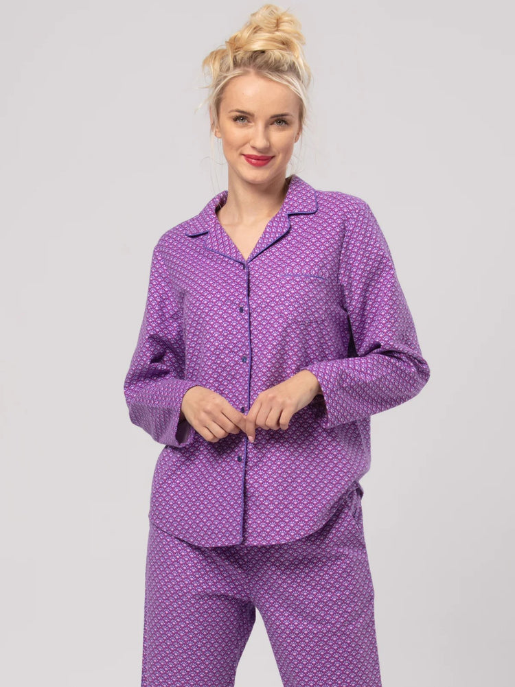 Pijama damă bumbac flanel LNS 529, confortabilă