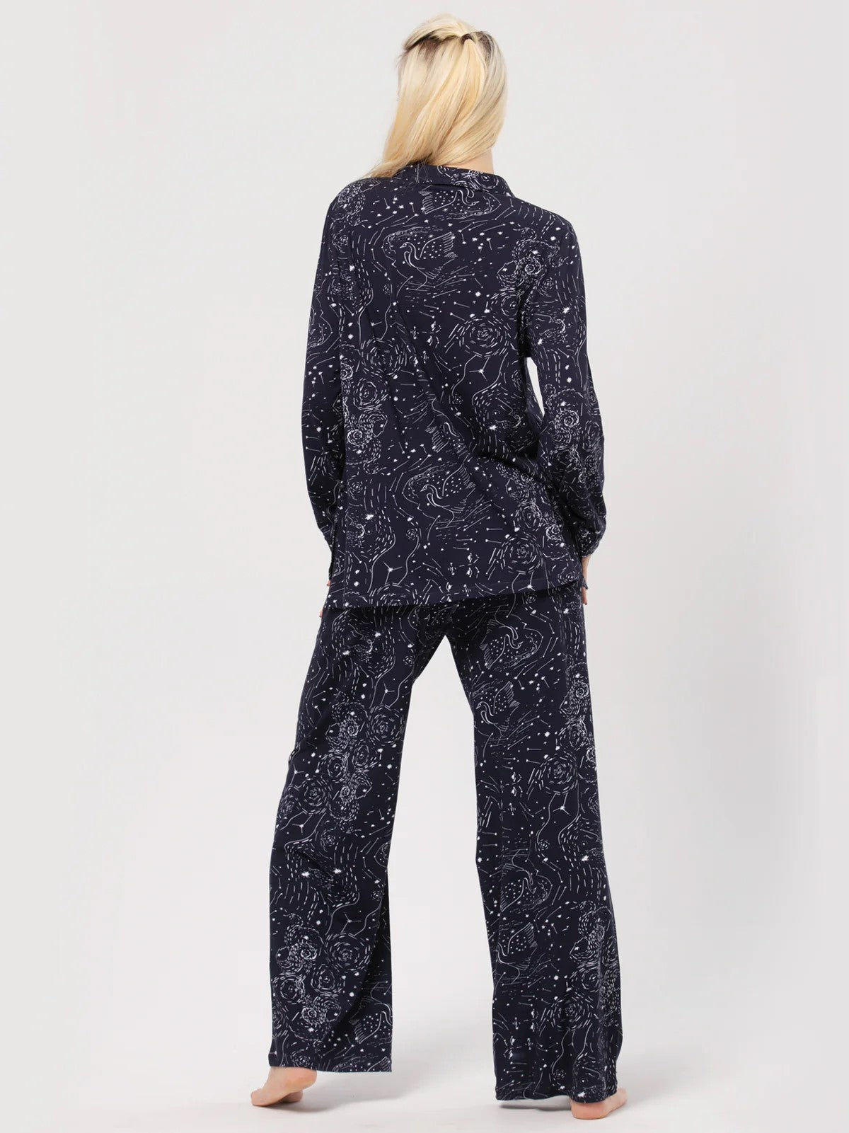 Pijama LNS 911 cu bluza si pantalon din bumbac