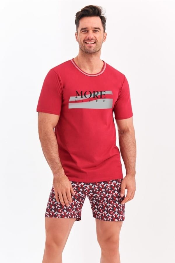 Pijama din bumbac Szymon Bordo, imprimeu maimuță