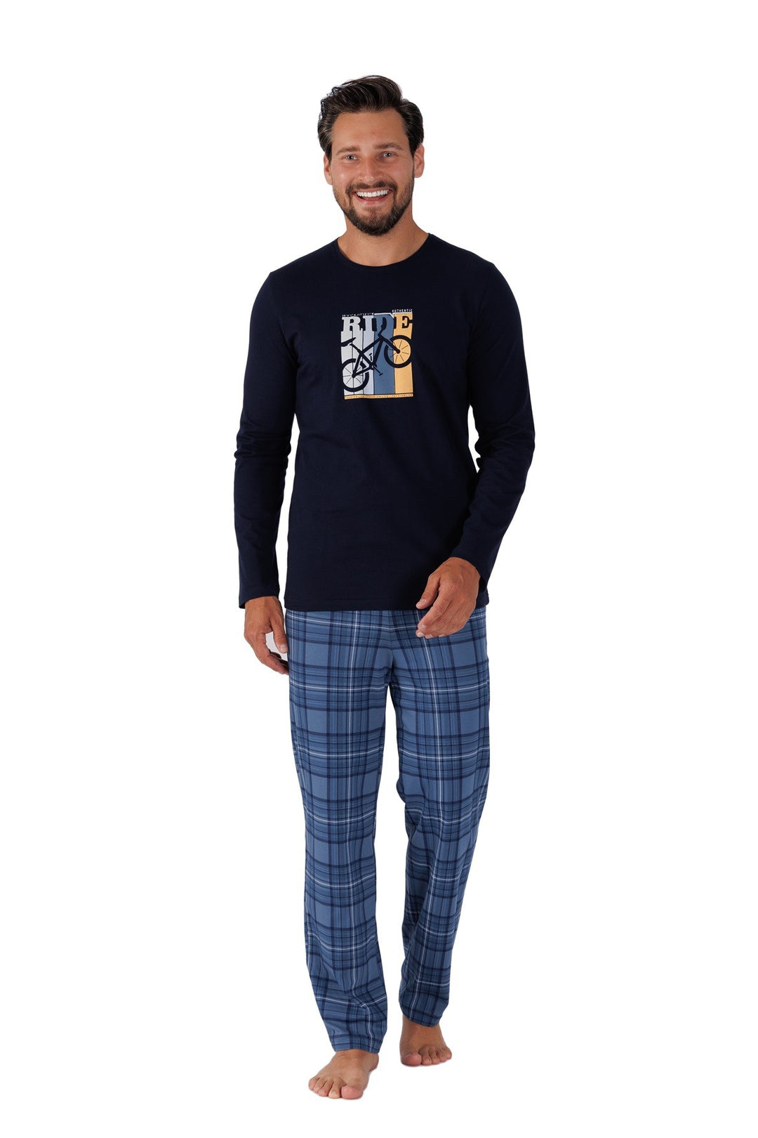 Pijama din bumbac Roy 1471 pentru bărbați