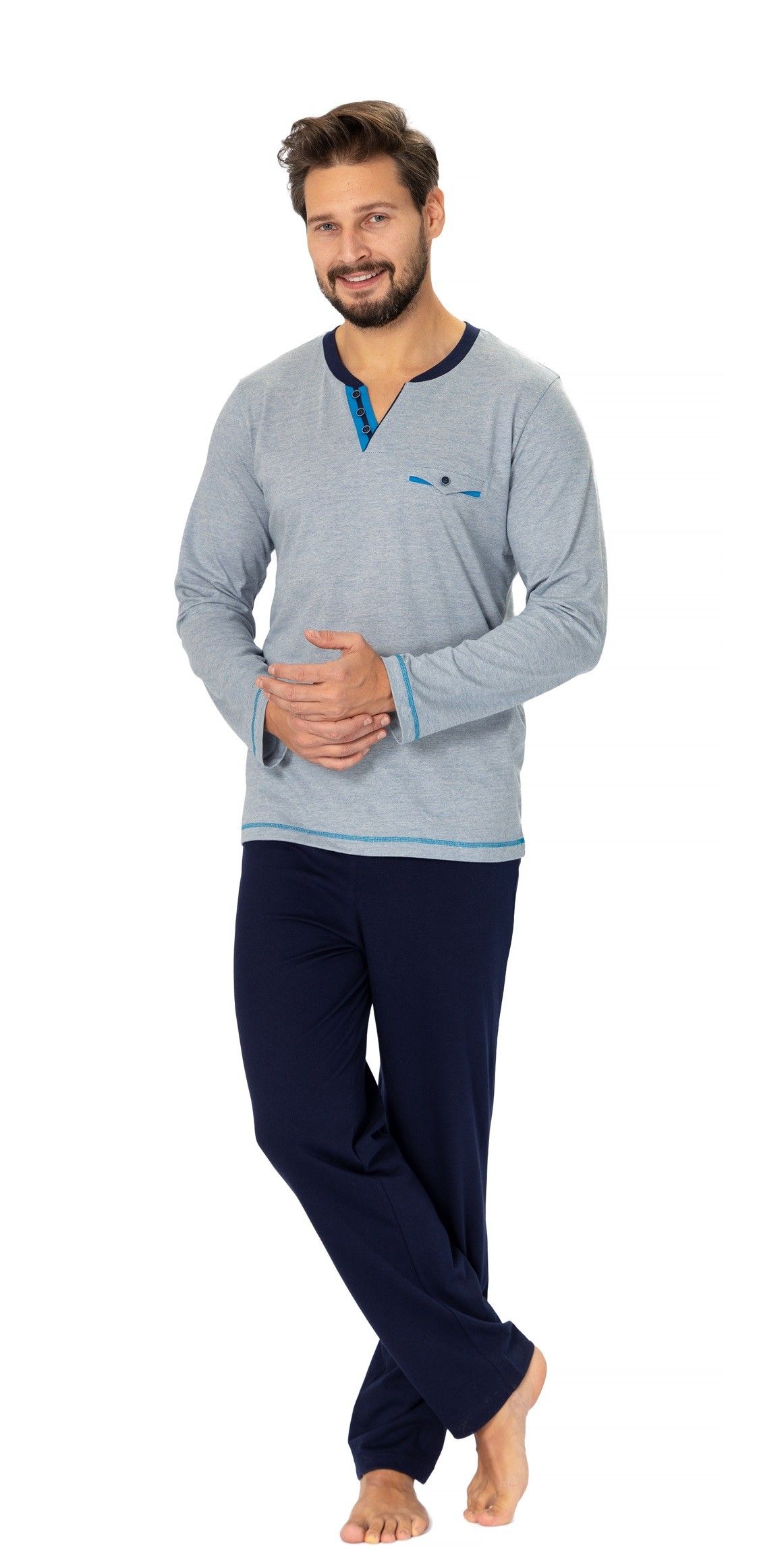 Pijama bumbac barbatesc Roch 538