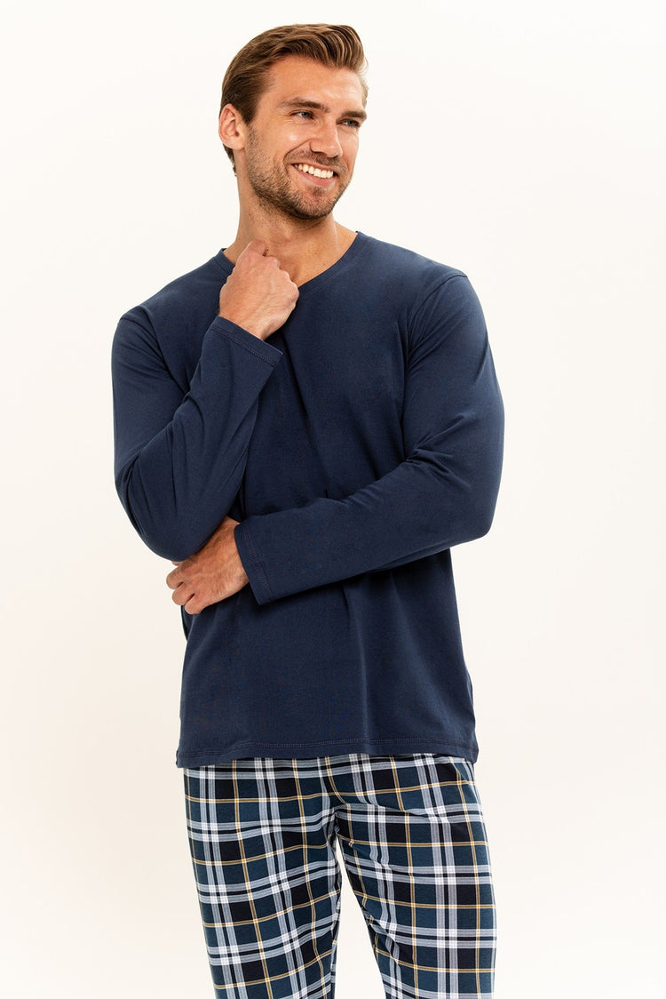 Pijama din bumbac Darren 3293 pentru bărbați