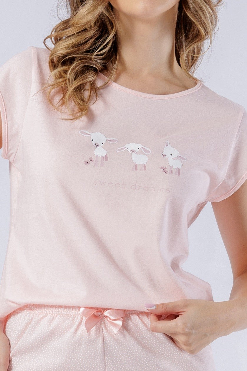 Pijama din bumbac pentru femei Bogna 1565