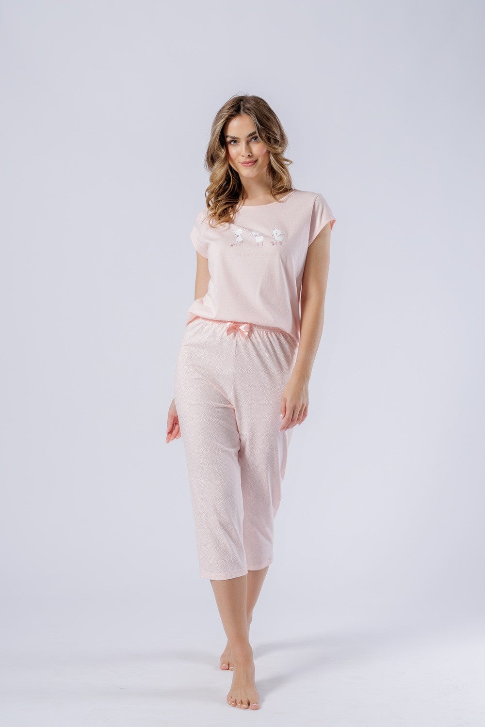 Pijama din bumbac pentru femei Bogna 1565