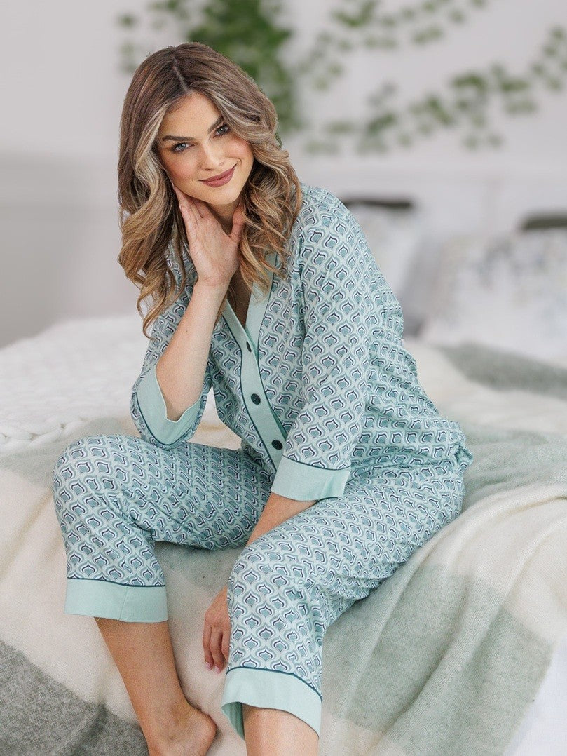 Pijama din Bumbac Daria 1538 - Confortabilă și Elegantă