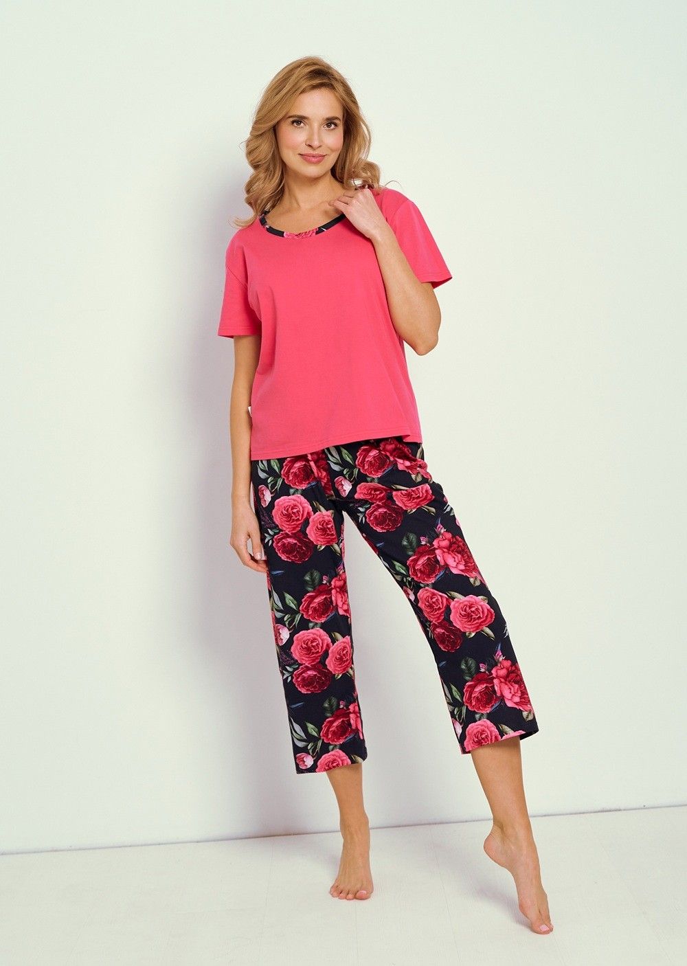 Pijama din bumbac Claire 3345 pentru femei