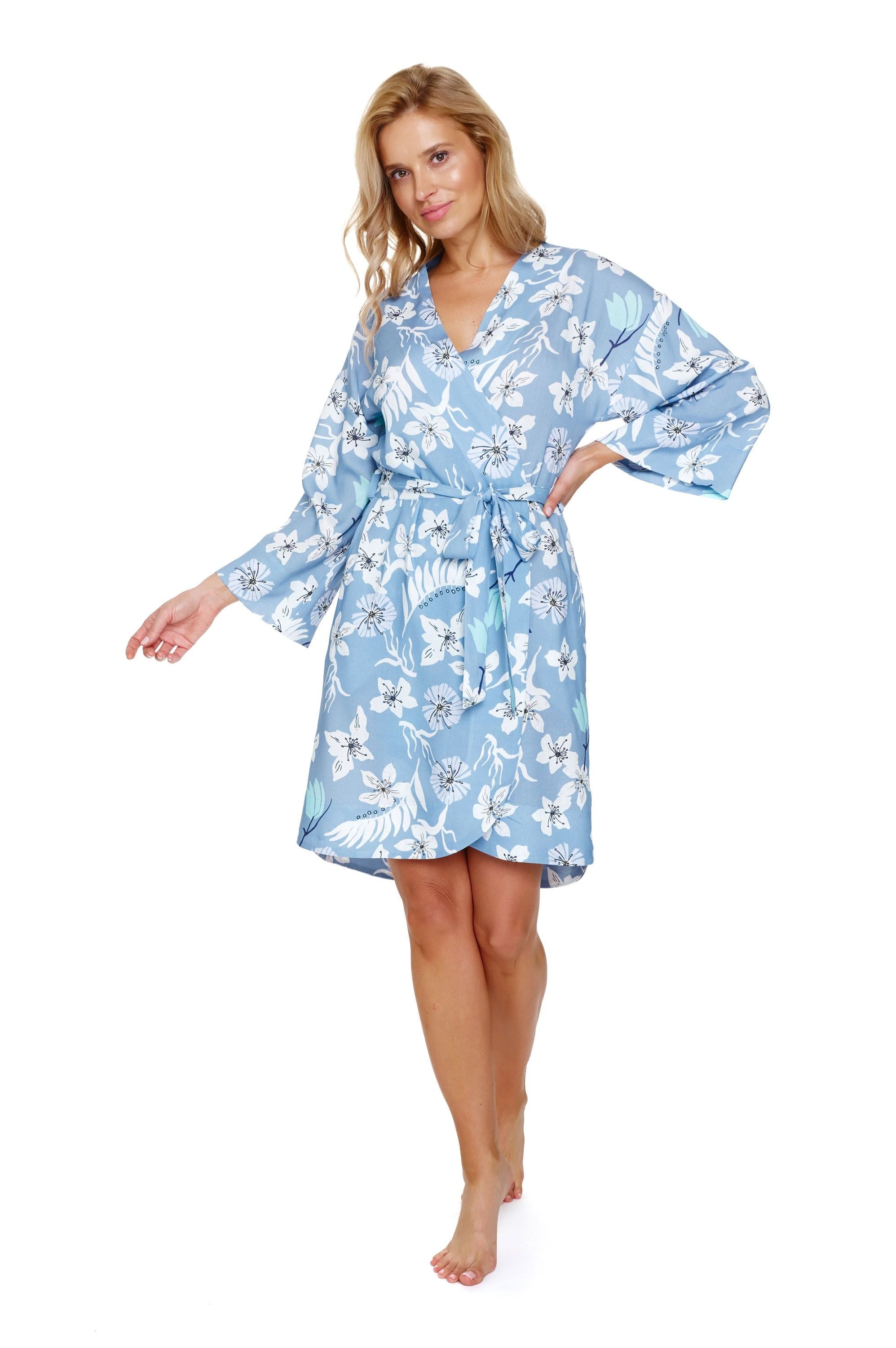 Halat kimono 7251 - Confortabil și elegant din viscoză