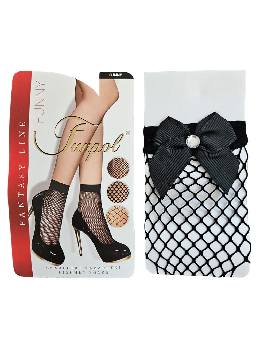 Șosete Plasă cu Fundiță și Piatră - Eleganță