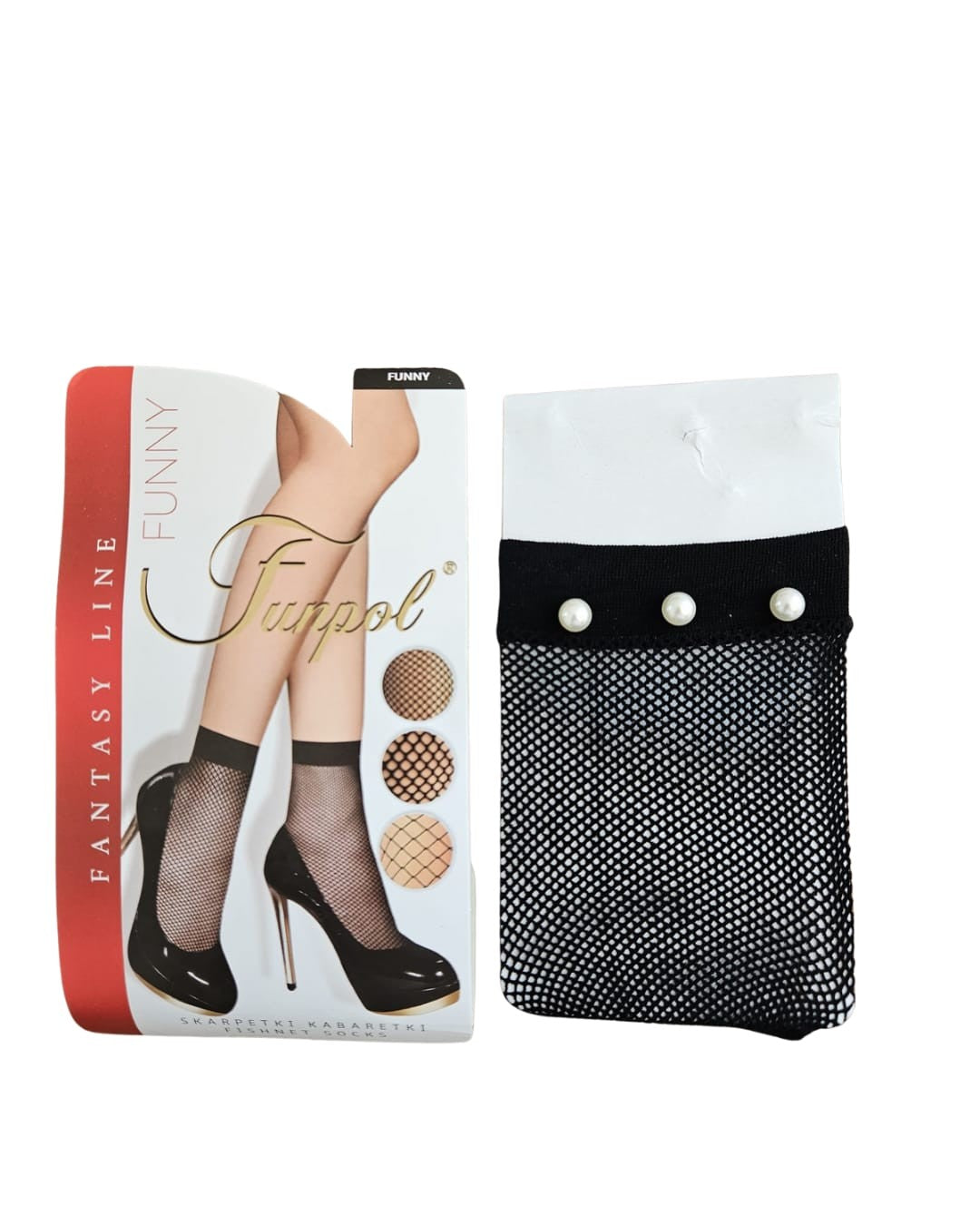 Șosete Plasă cu Perle - Eleganță Transparentă