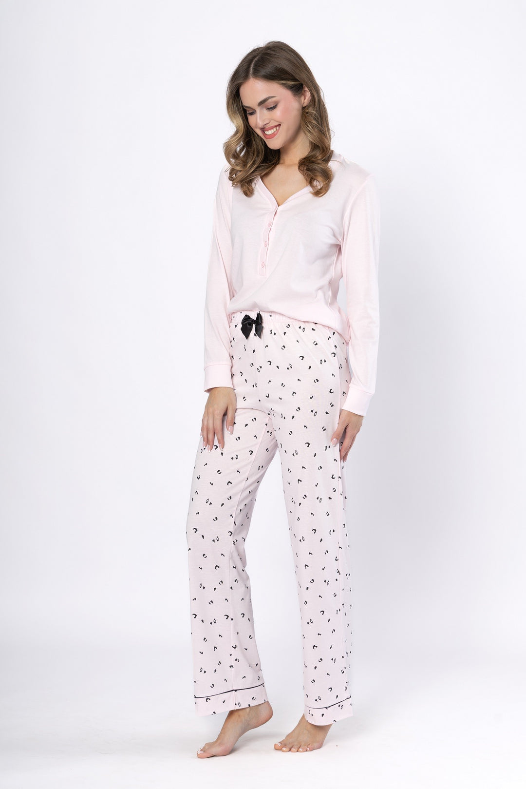 Pijama din Bumbac Afra 1617 - Confort și Eleganță