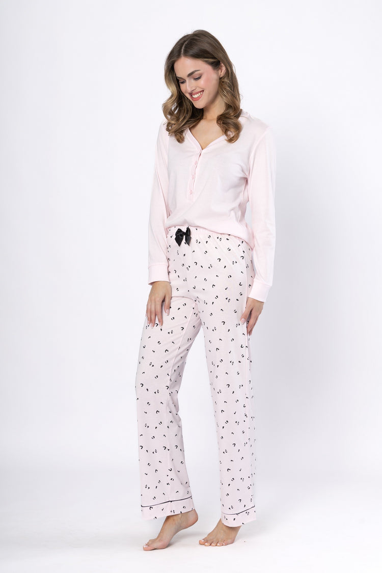 Pijama din Bumbac Afra 1617 - Confort și Eleganță