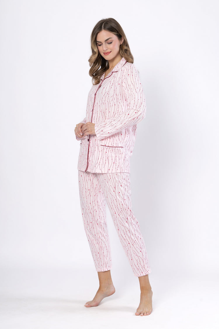 Pijama din bumbac Ute 1621 - EvaNoir