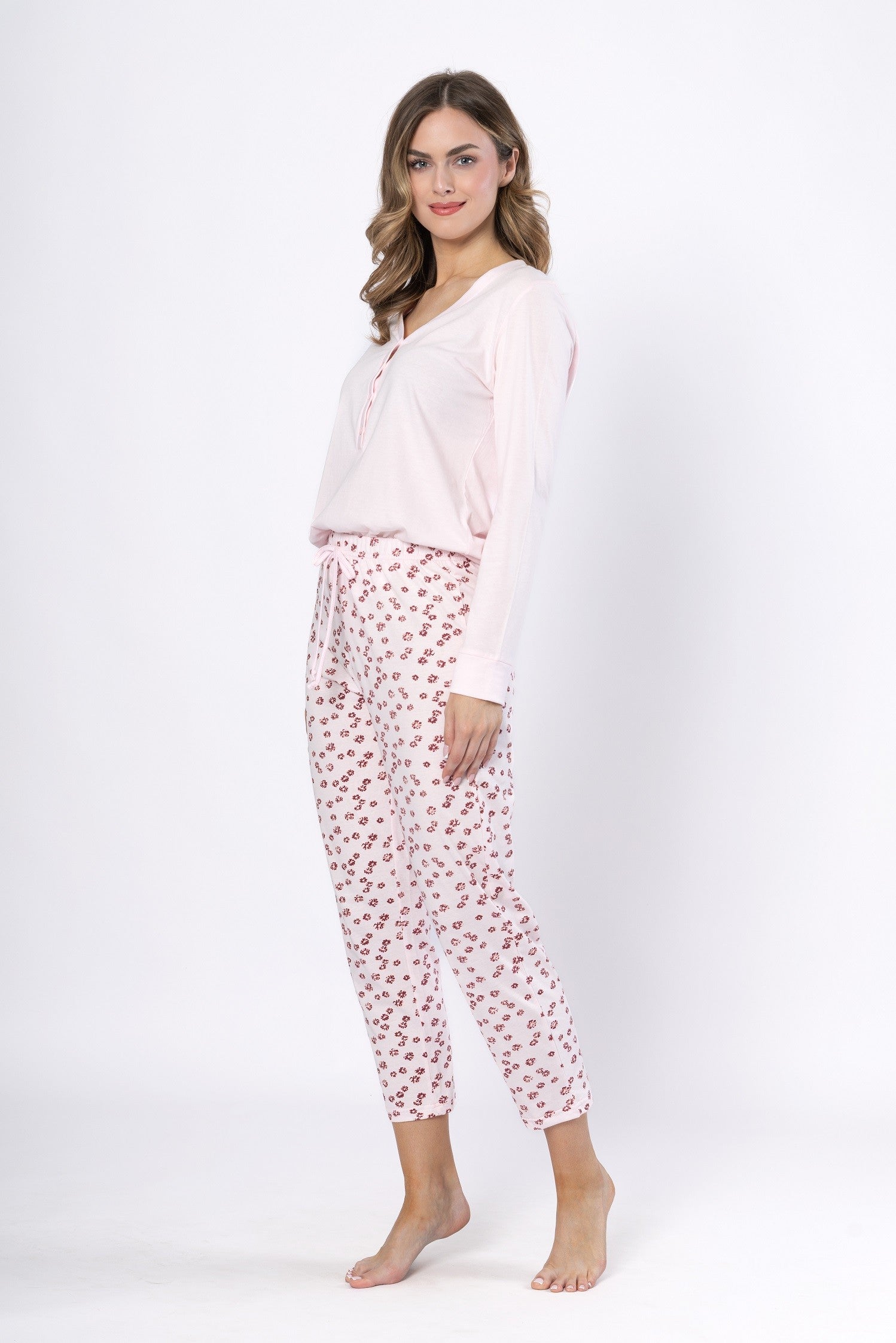 Pijama din bumbac Grazyna 1623 – Elegantă și Confortabilă