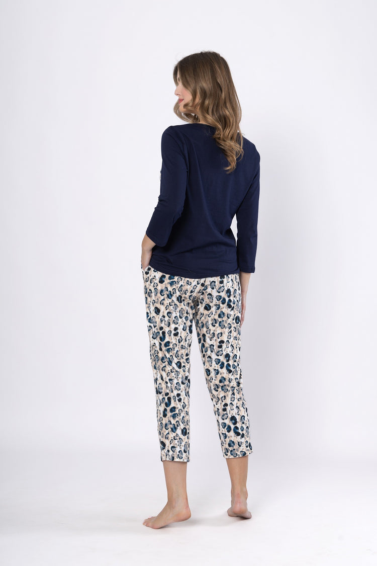 Pijama din bumbac Wiktoria 1664 - Design elegant