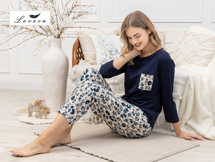 Pijama din bumbac Wiktoria 1664 - Design elegant