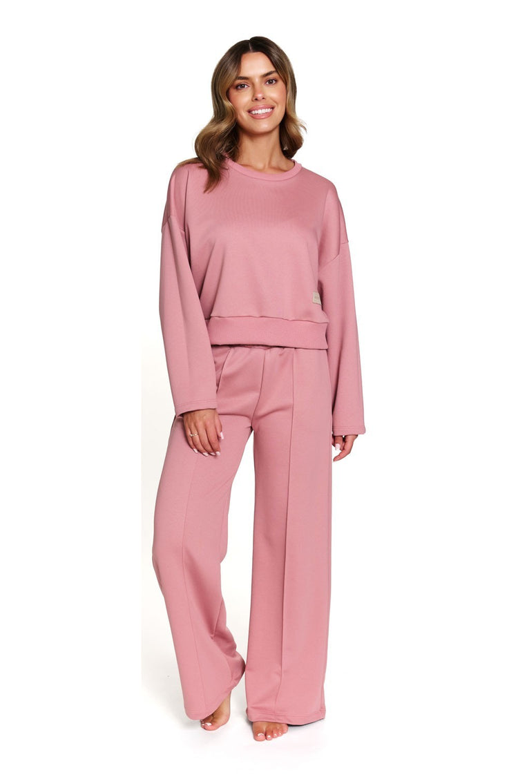 Compleu de Casa DRS 7360 Rose - Hanorac Lejer și Pantaloni