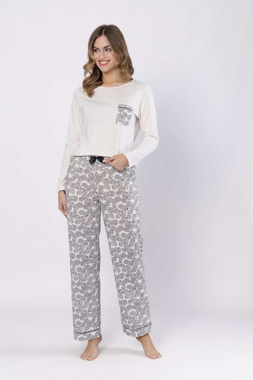 Pijama din Bumbac Baska 1698 - Set Confortabil