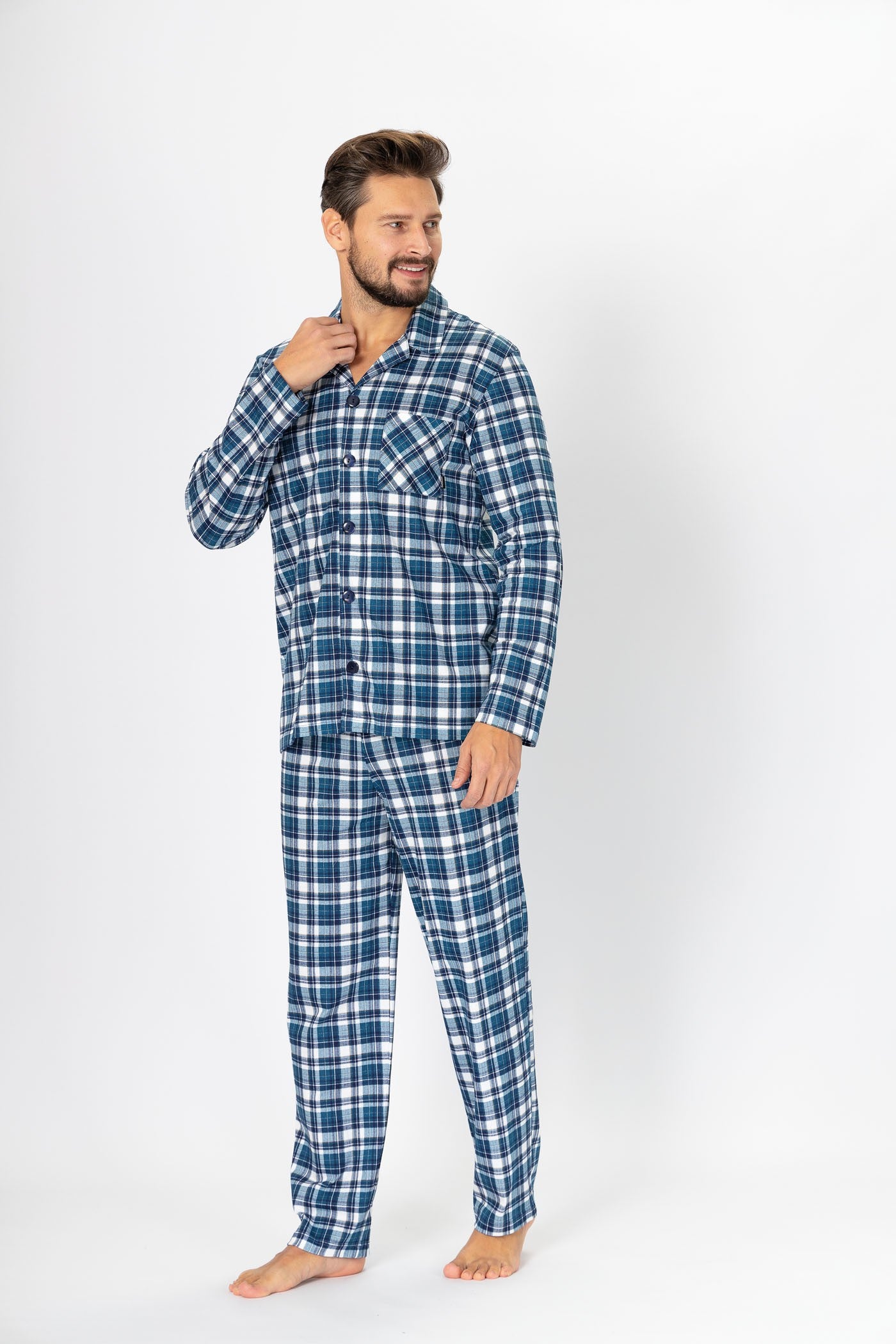 Pijama din bumbac Evan 1124 pentru bărbați