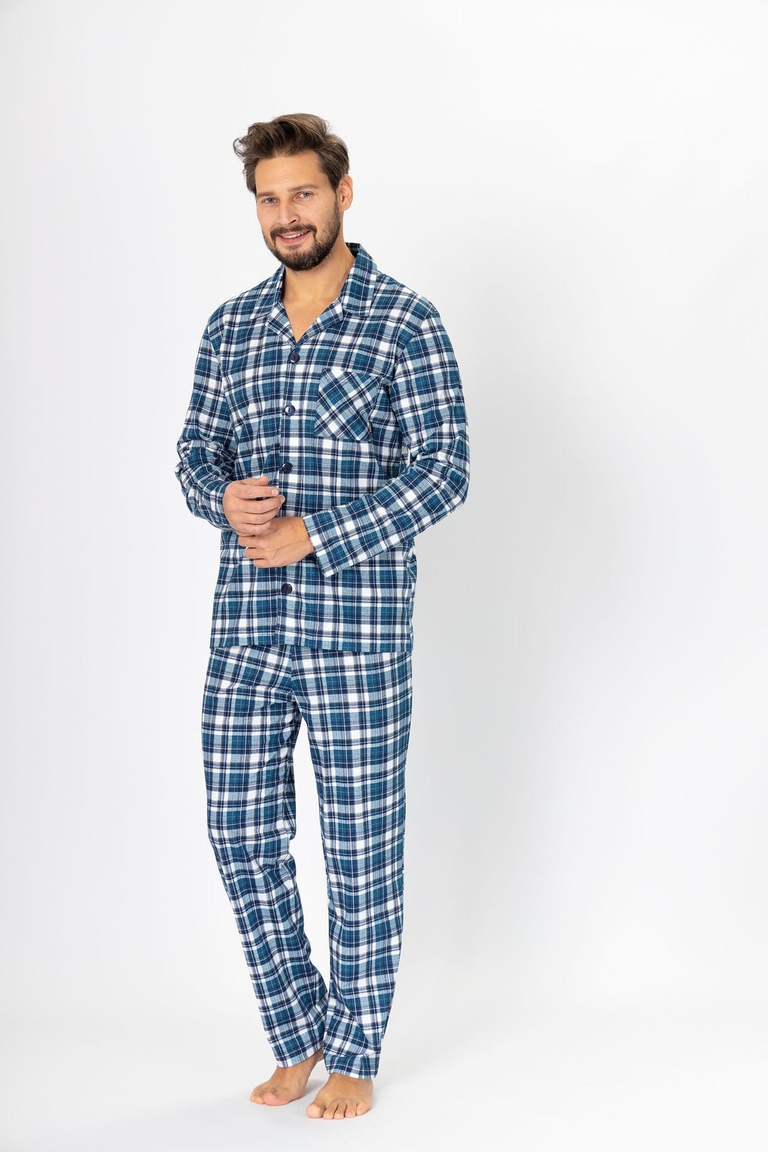 Pijama din bumbac Evan 1124 pentru bărbați