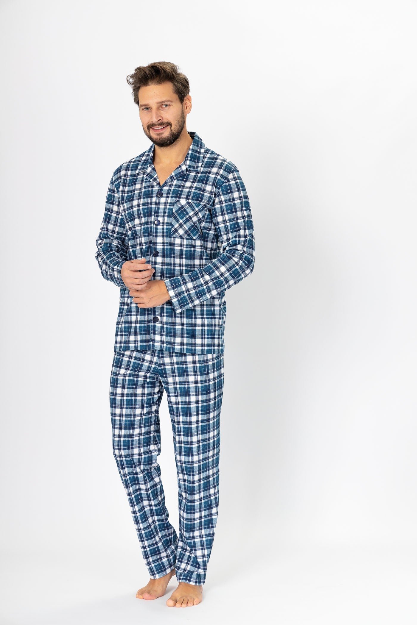 Pijama din bumbac Evan 1124 pentru bărbați