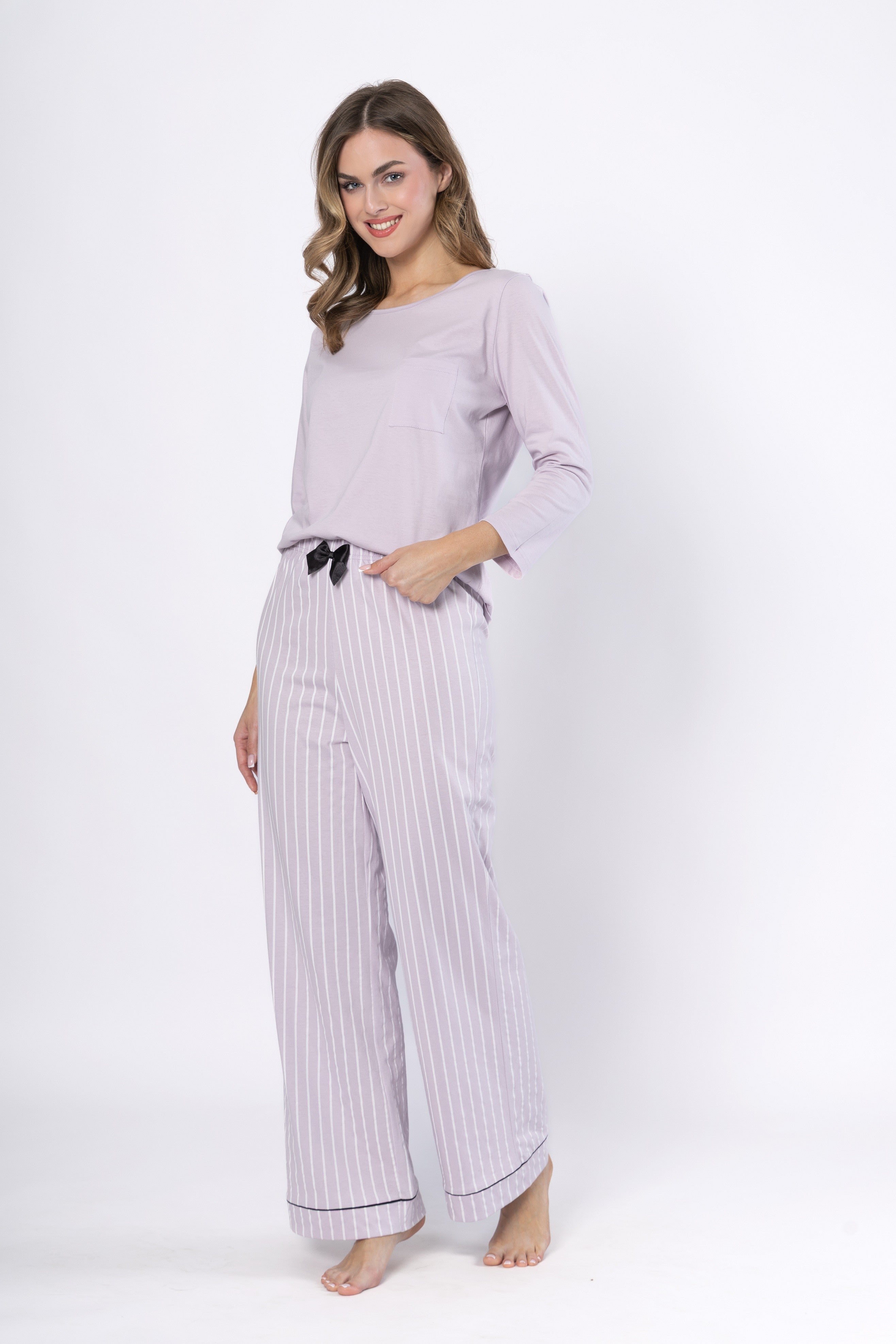 Pijama bumbac Justyna 1612, confort și design elegant