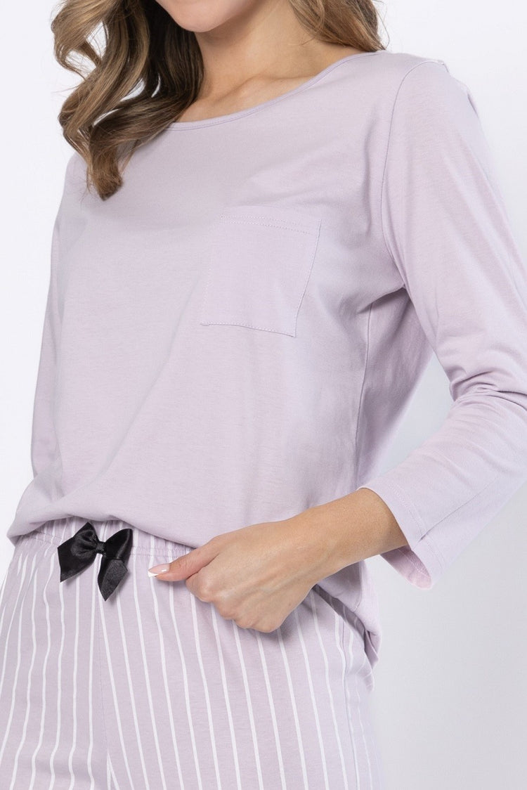 Pijama bumbac Justyna 1612, confort și design elegant