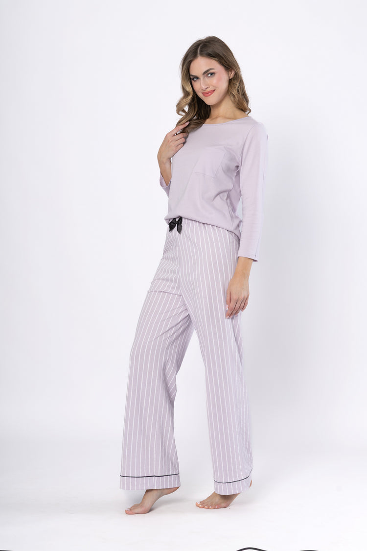 Pijama bumbac Justyna 1612, confort și design elegant
