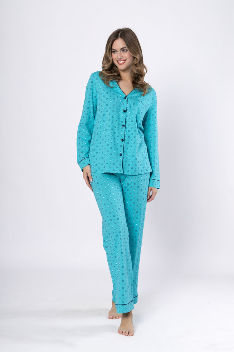 Pijama din bumbac Alicja 1650, confort și stil