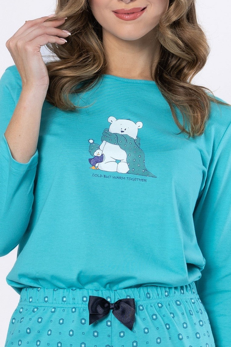 Pijama din bumbac Adela 1648 - Confort și stil