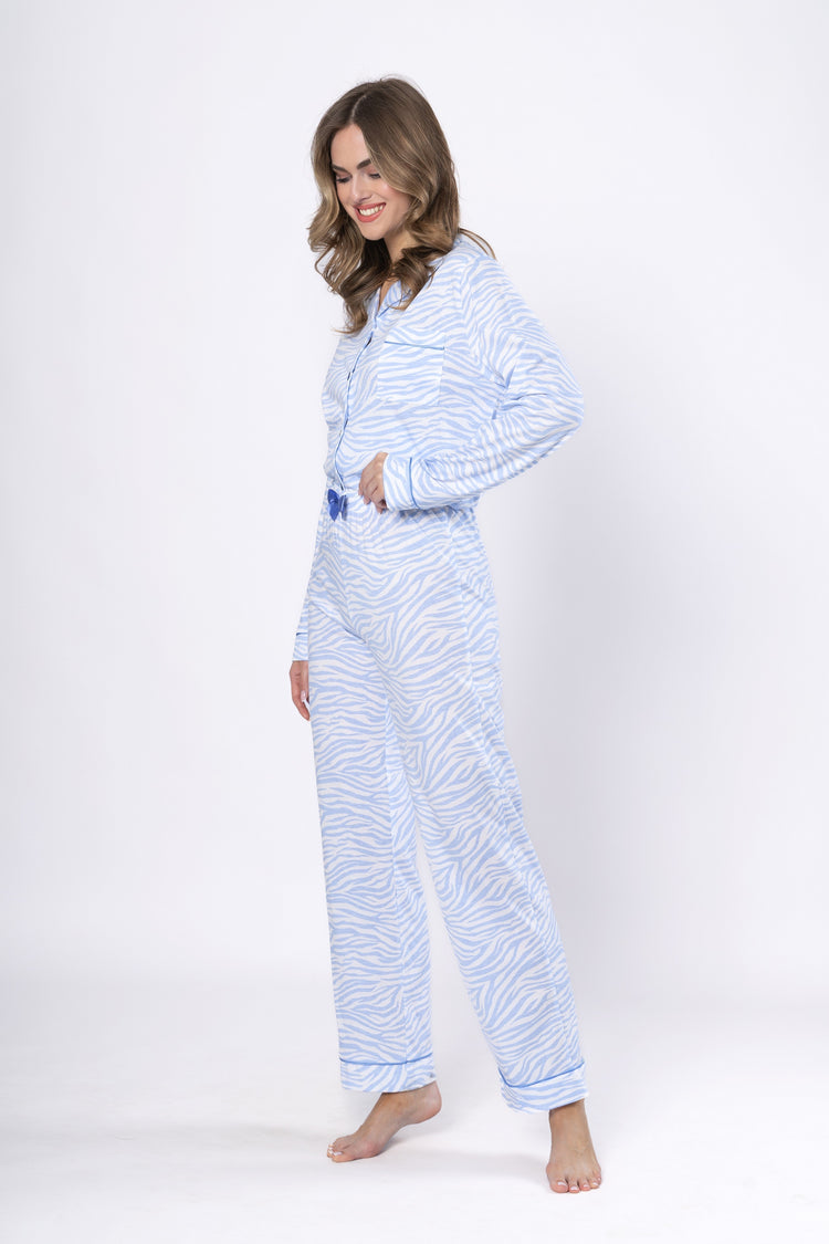 Pijama din bumbac Dominika 1655 - confort și stil