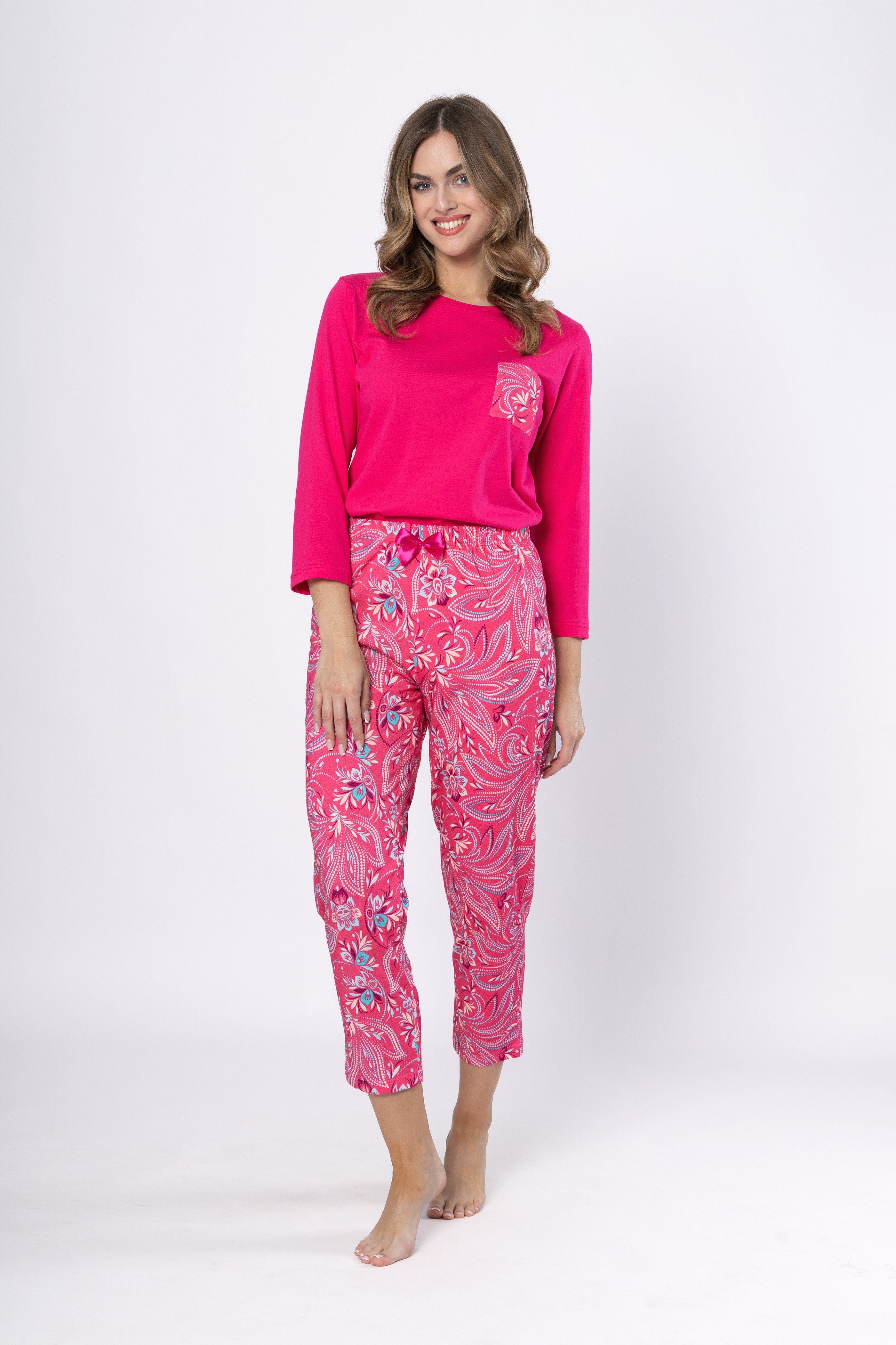 Pijama din bumbac Wanda 1666 - Design elegant
