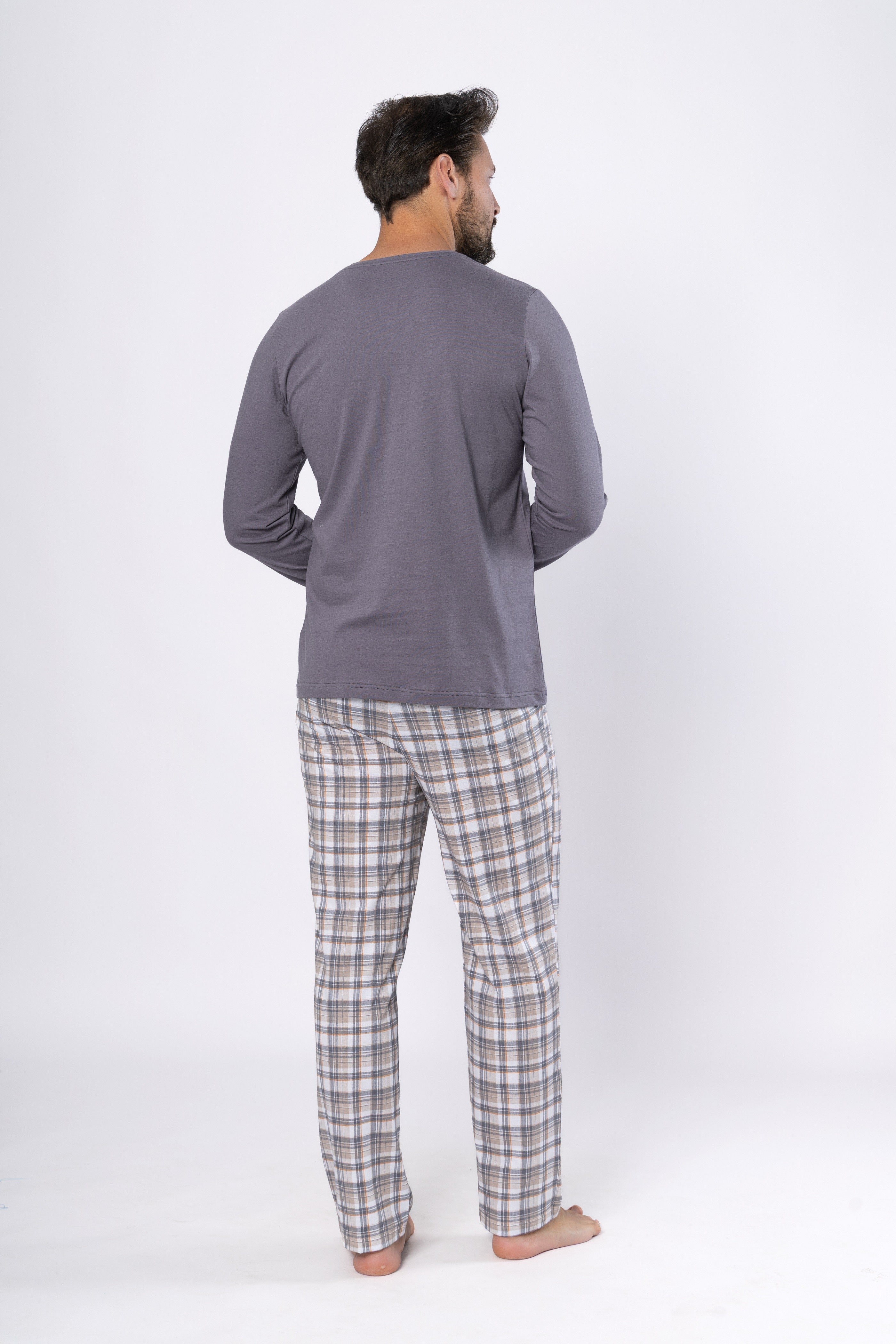 Pijama bumbac Andrzej 1694 gri