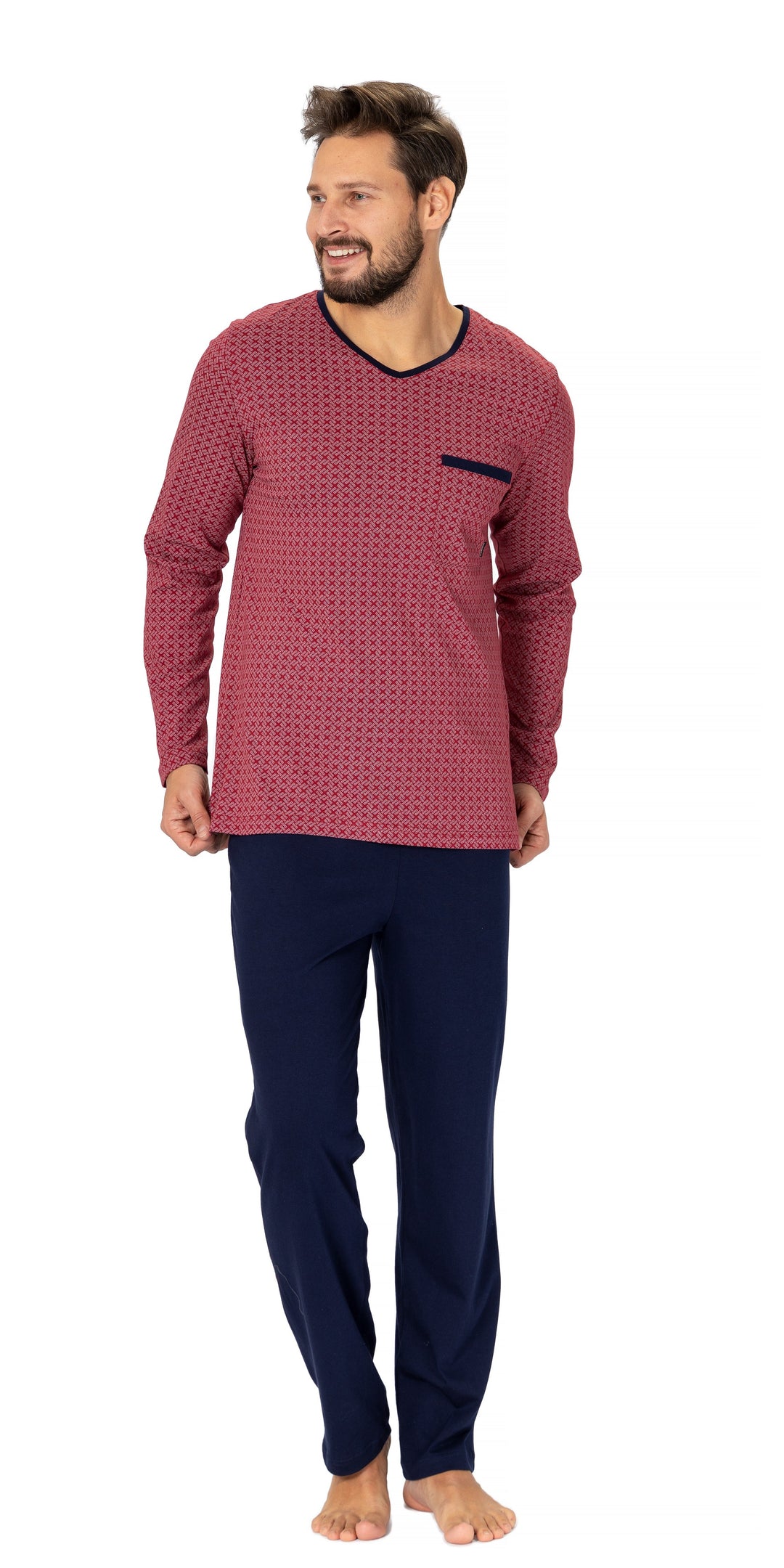 Pijama din bumbac Carl 995 - Confort maxim