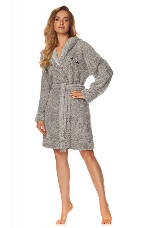 Halat de baie/casa 2070 ROSE melange cu broderie