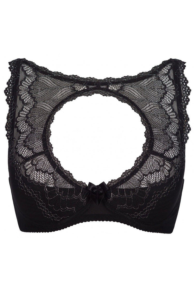 Sutien Axami V-8271 - negru și argintiu