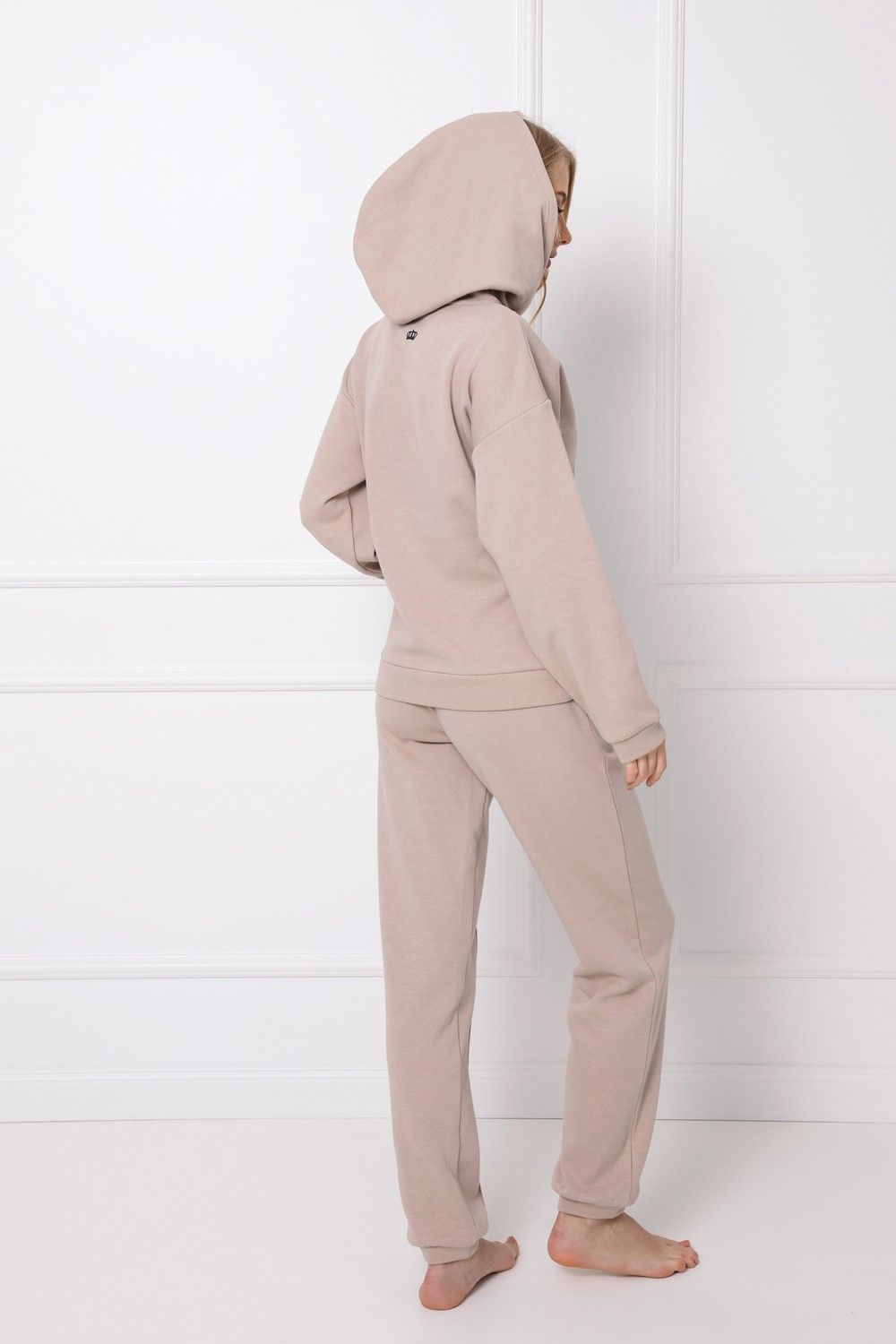 Compleu de Casa Kenny Bej - Tricot și Mansete