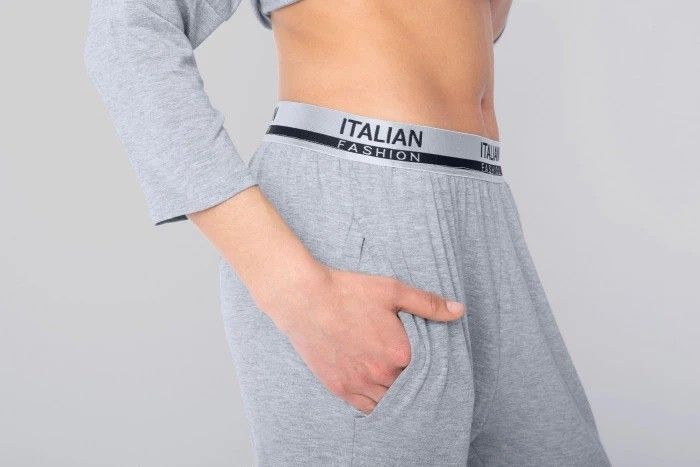 Compleu de casă Styl Gri - Hanorac și pantaloni