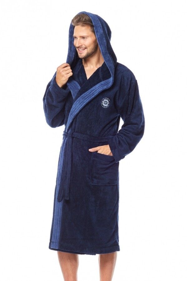 Halat de baie/casă George granat pentru bărbați