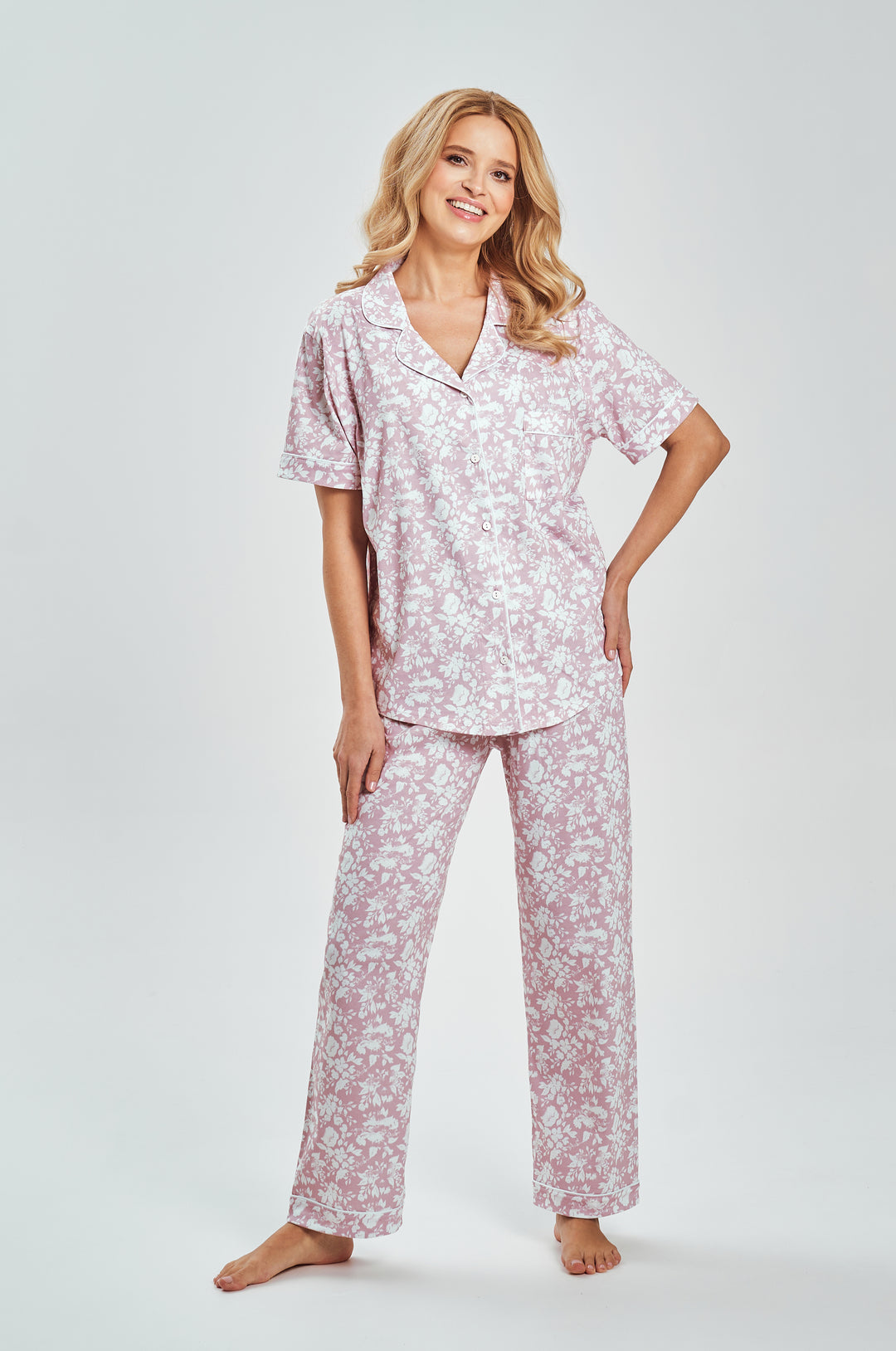 Pijama din bumbac Lora 3544