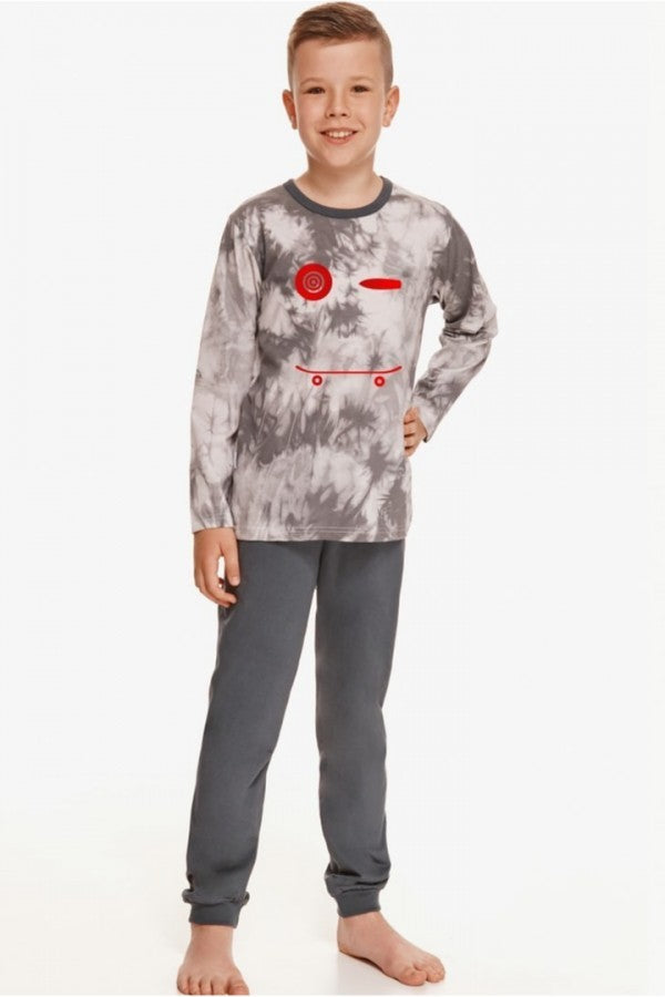 Pijama copii bumbac Greg 2653 cu print haios