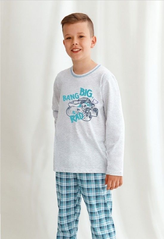Pijama copii bumbac Mario 2651, model băieți