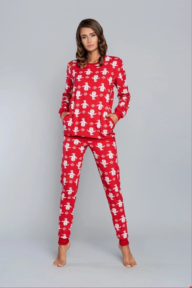 Pijama de Crăciun Nana cu imprimeu festiv