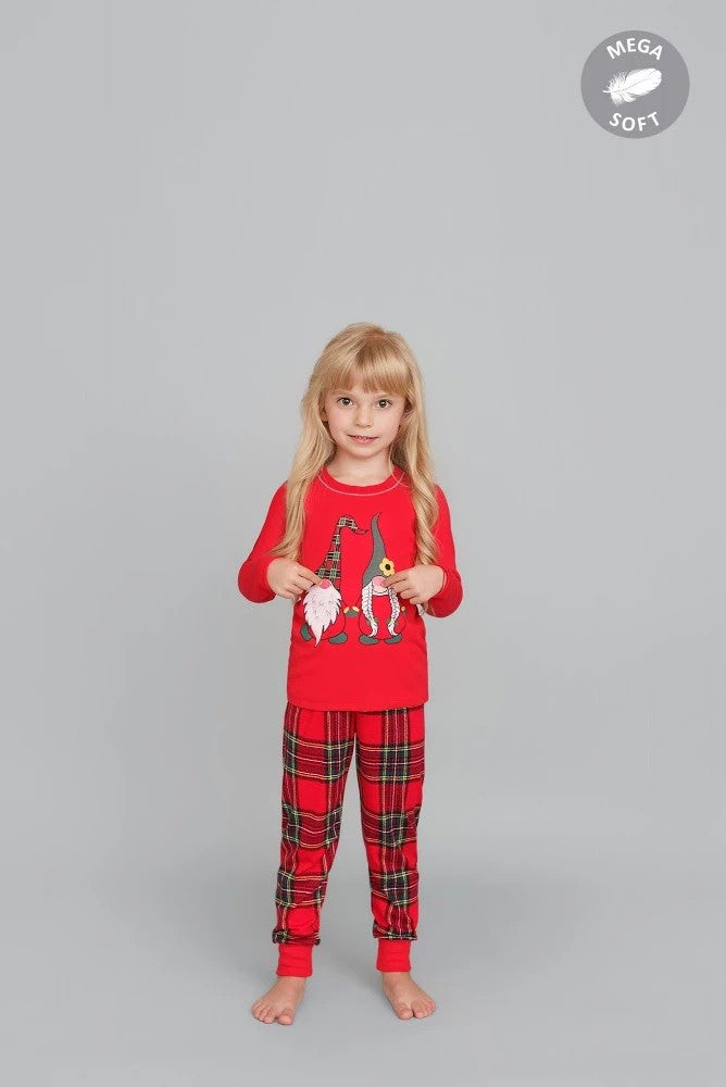 Pijama de Crăciun pentru copii cu Moș Crăciun