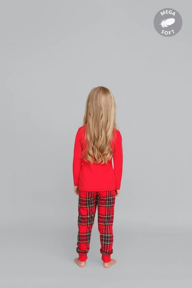 Pijama de Crăciun pentru copii cu Moș Crăciun