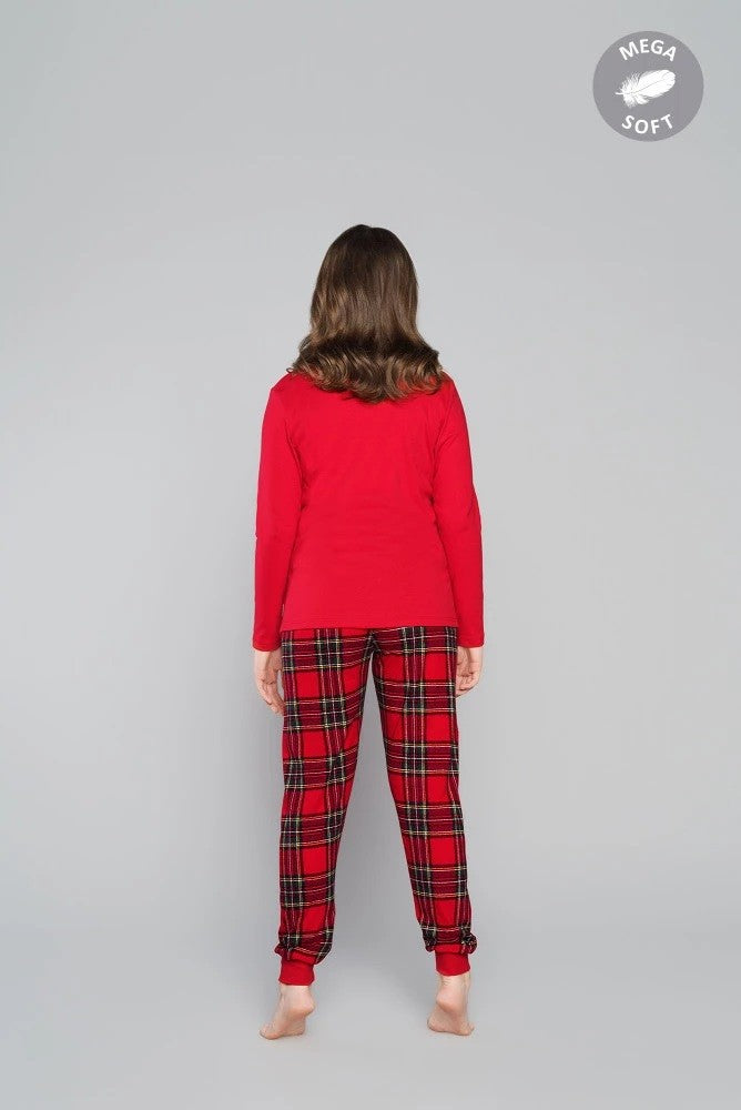 Pijama de Crăciun pentru copii cu Moș Crăciun