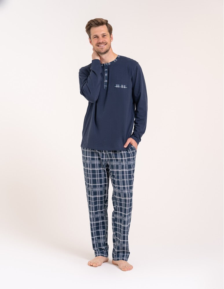Pijama barbati din bumbac Moraj 022