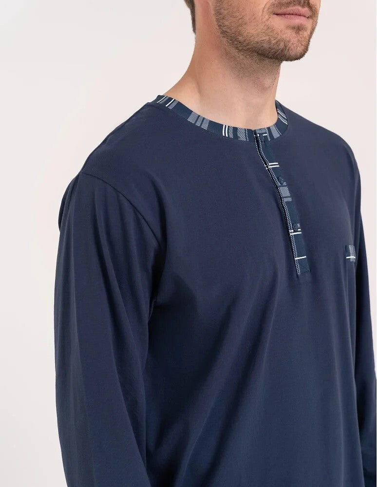 Pijama barbati din bumbac Moraj 022